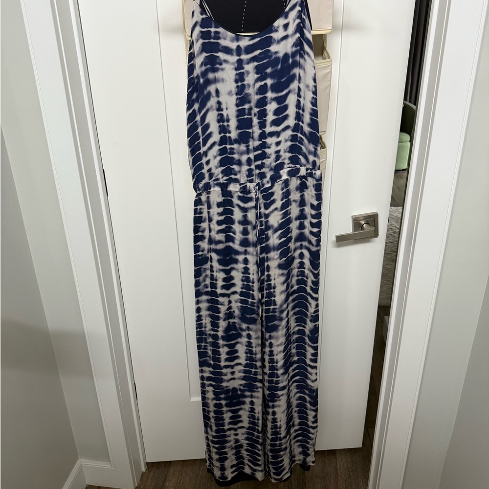 Blue and White Tie-Dye romper